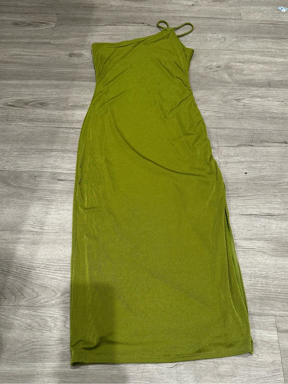 Rolla Coster Olive One-Shoulder Maxi Dress